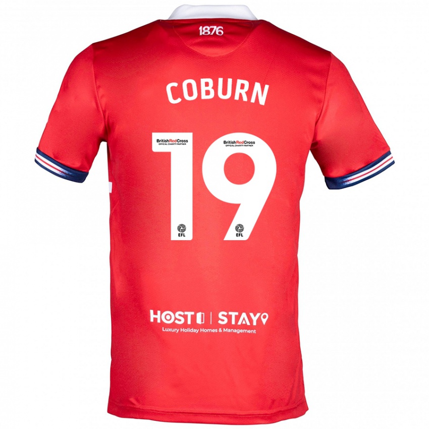 Niño Camiseta Josh Coburn #19 Rojo 1ª Equipación 2023/24 La Camisa México