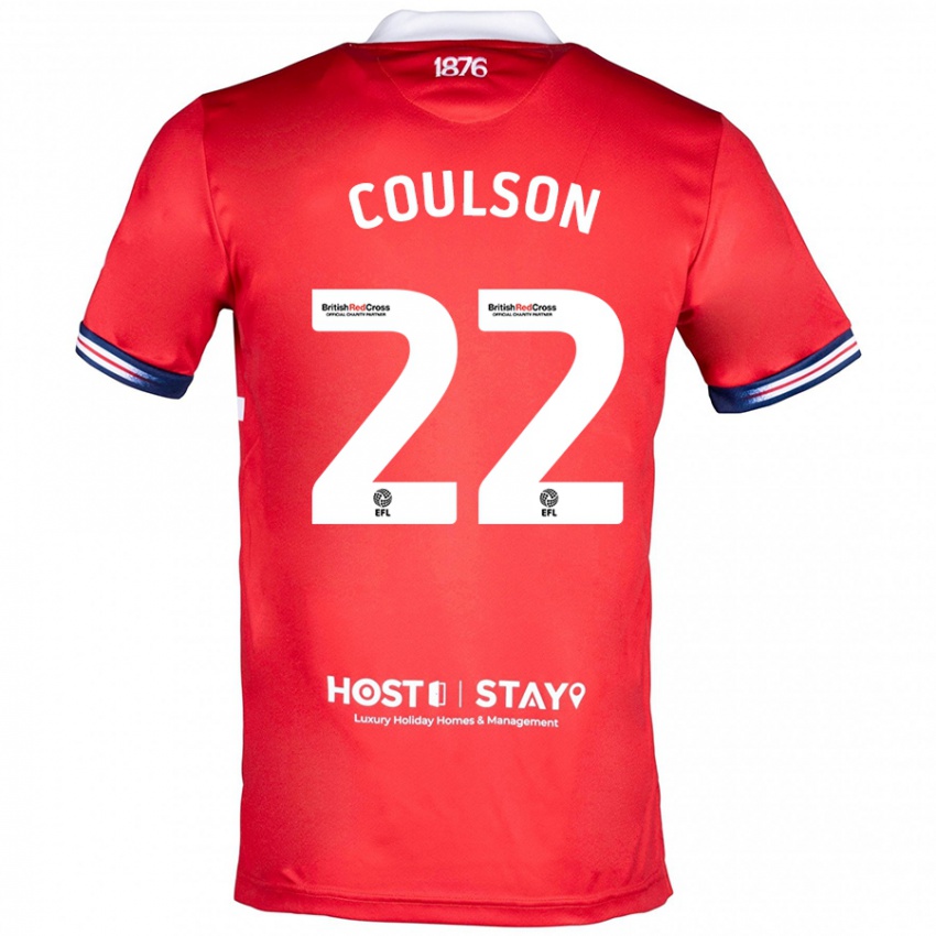 Niño Camiseta Hayden Coulson #22 Rojo 1ª Equipación 2023/24 La Camisa México