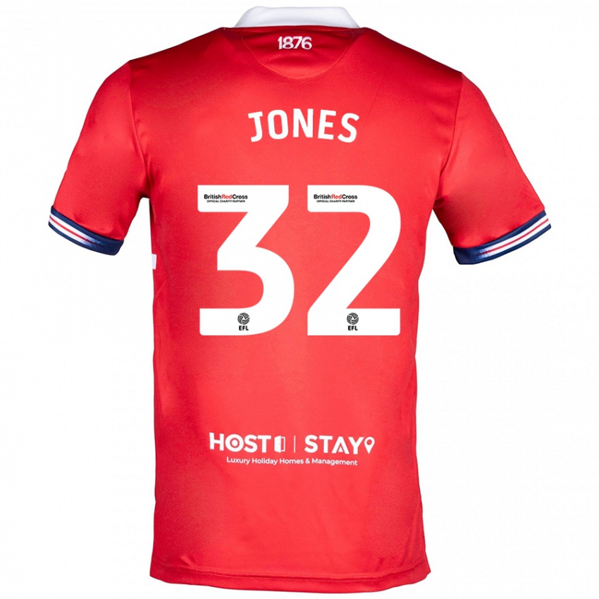 Niño Camiseta Jamie Jones #32 Rojo 1ª Equipación 2023/24 La Camisa México