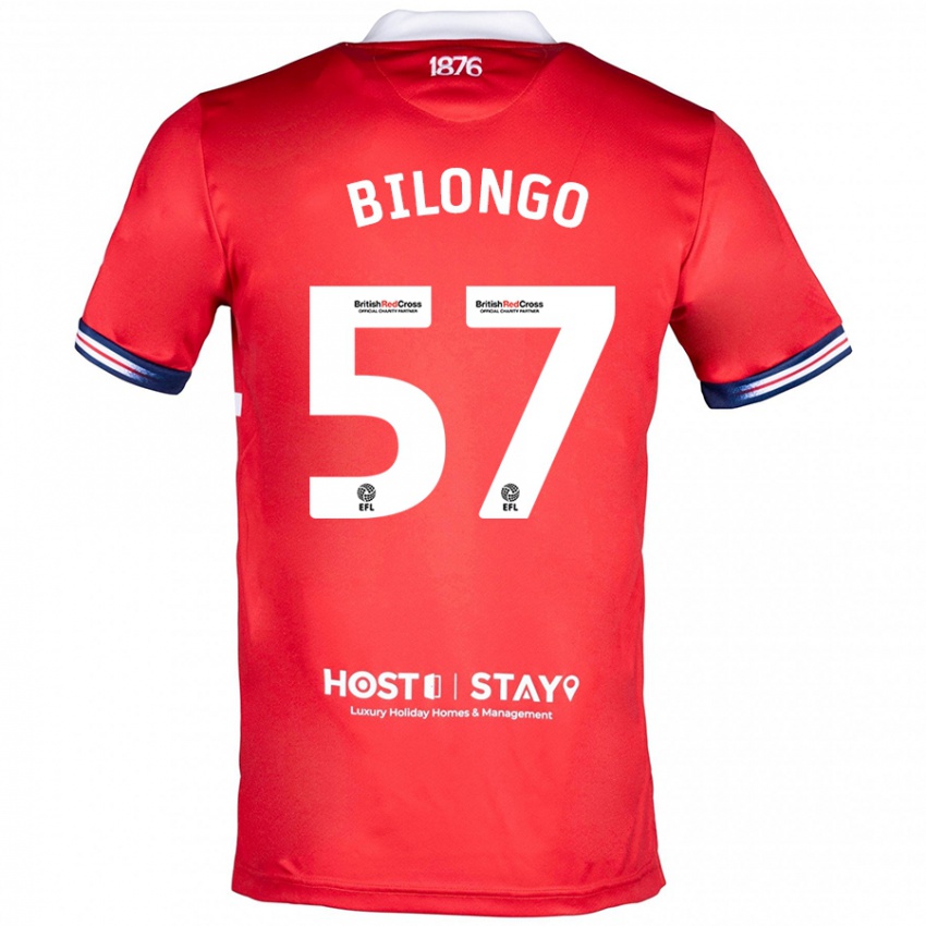 Niño Camiseta Bryant Bilongo #57 Rojo 1ª Equipación 2023/24 La Camisa México