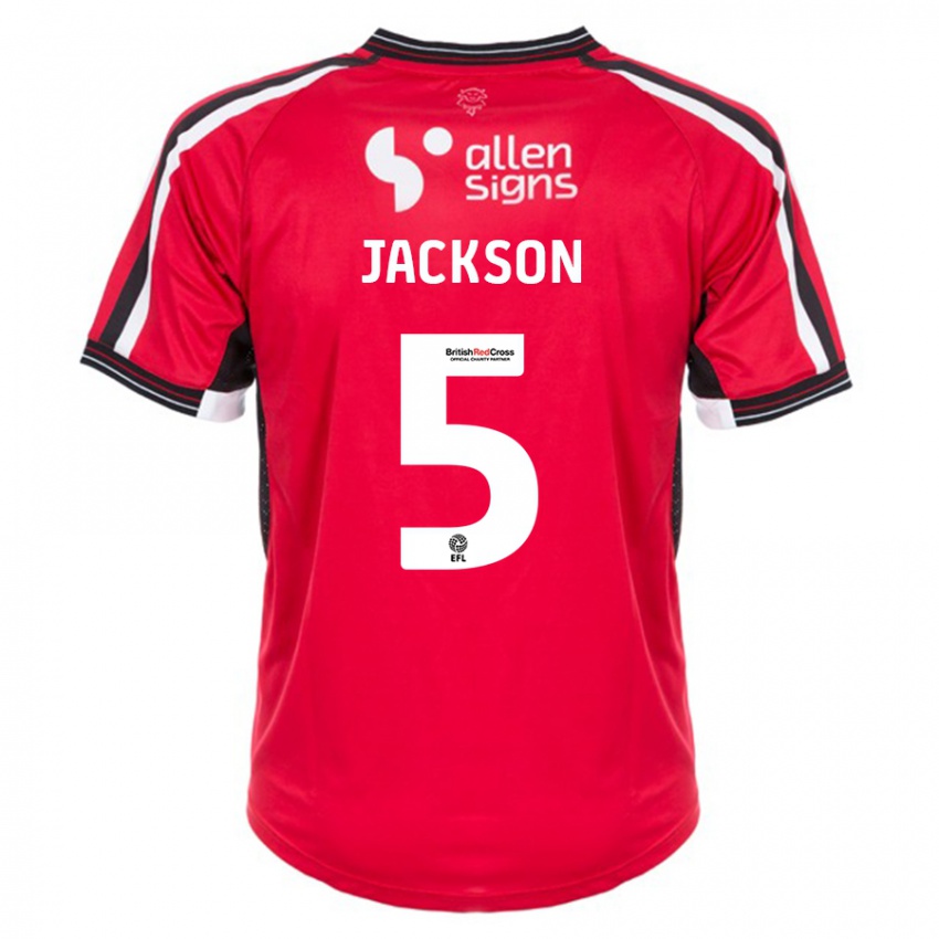 Niño Camiseta Adam Jackson #5 Rojo 1ª Equipación 2023/24 La Camisa México