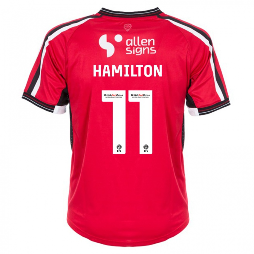 Niño Camiseta Ethan Hamilton #11 Rojo 1ª Equipación 2023/24 La Camisa México