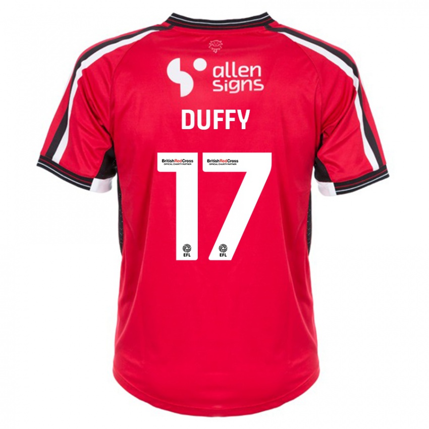 Niño Camiseta Dylan Duffy #17 Rojo 1ª Equipación 2023/24 La Camisa México