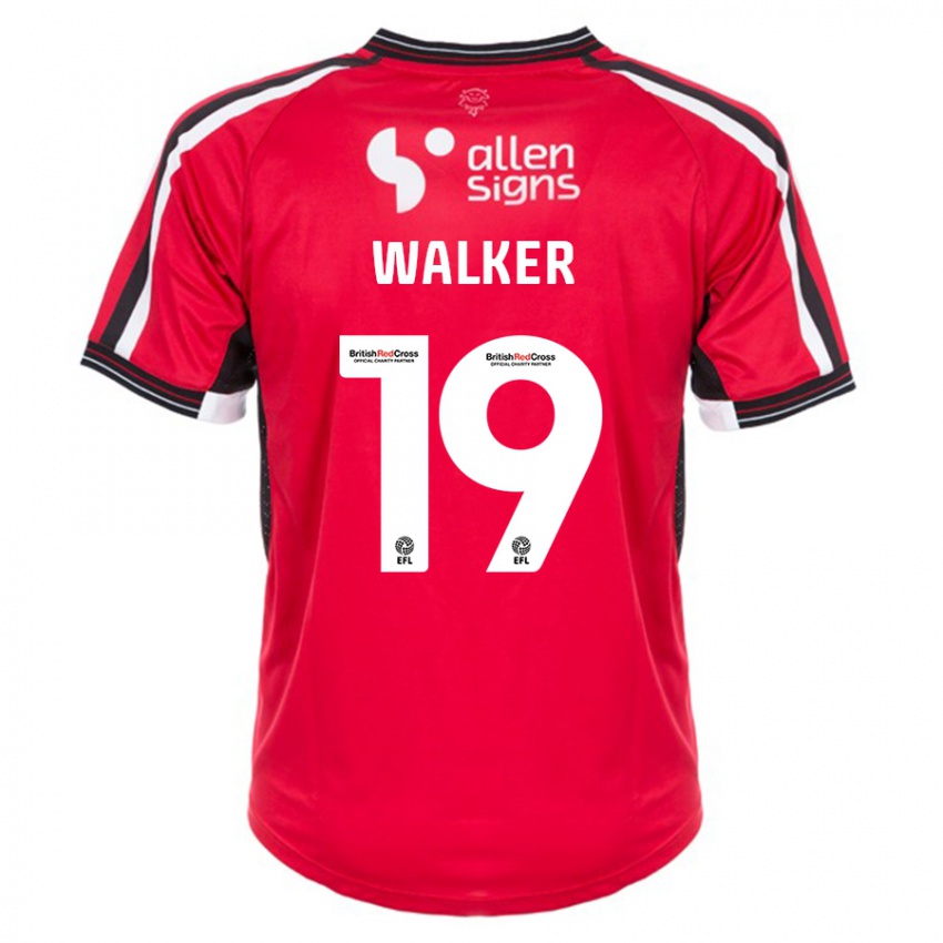 Niño Camiseta Tyler Walker #19 Rojo 1ª Equipación 2023/24 La Camisa México