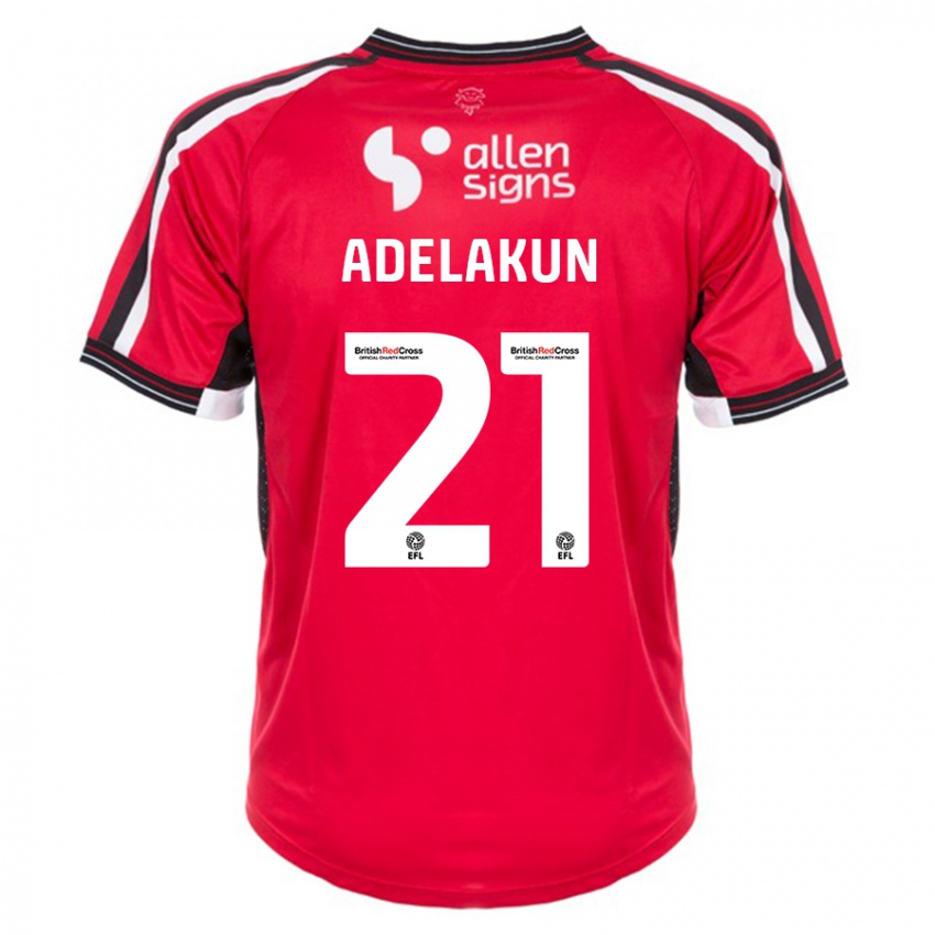 Niño Camiseta Hakeeb Adelakun #21 Rojo 1ª Equipación 2023/24 La Camisa México