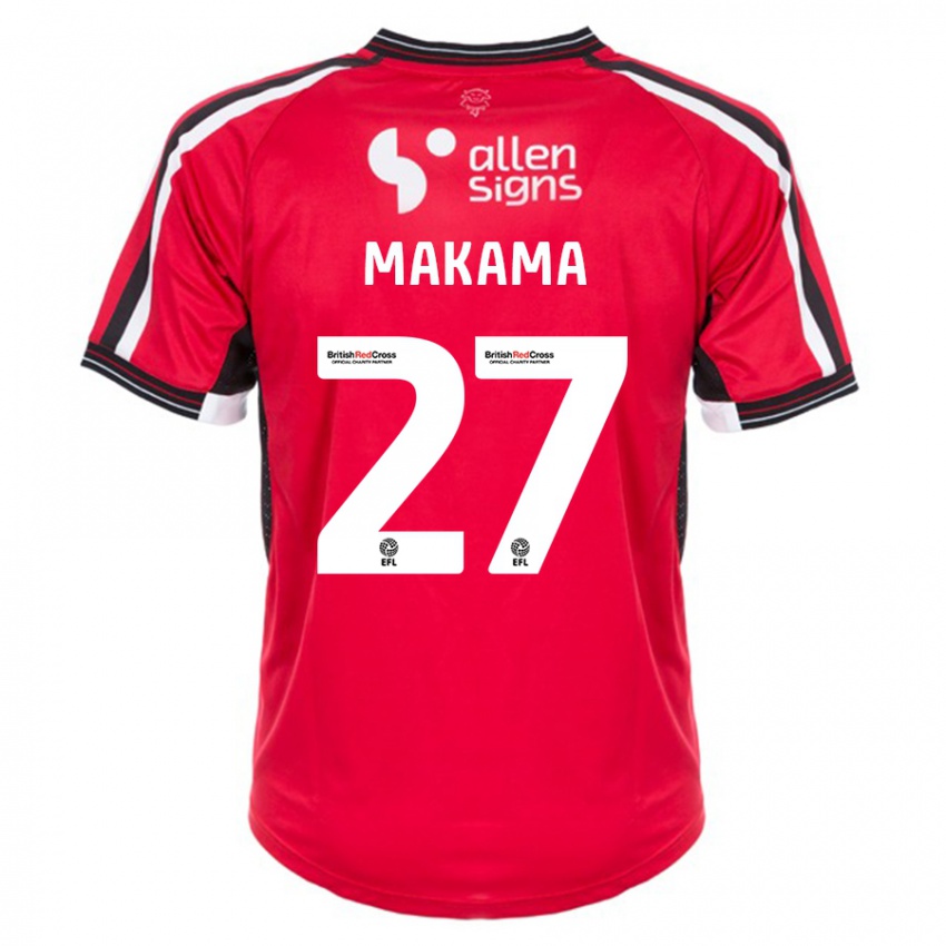 Niño Camiseta Jovon Makama #27 Rojo 1ª Equipación 2023/24 La Camisa México