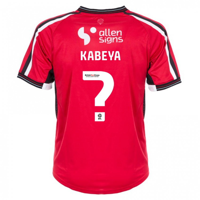 Niño Camiseta Nathan Kabeya #0 Rojo 1ª Equipación 2023/24 La Camisa México