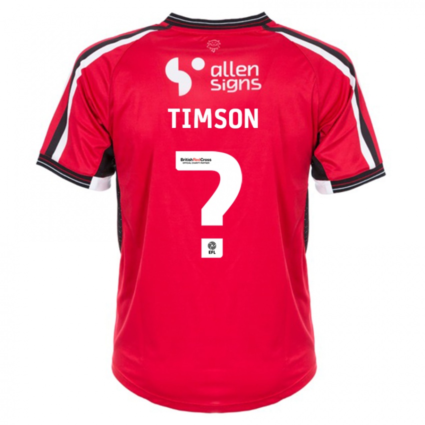 Niño Camiseta Lana Timson #0 Rojo 1ª Equipación 2023/24 La Camisa México