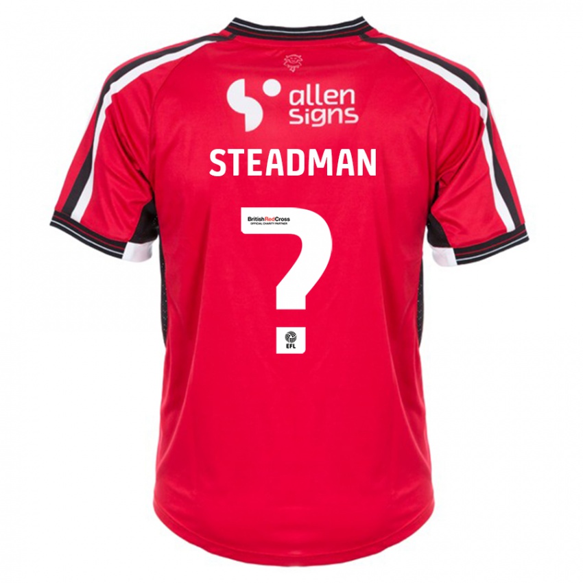 Niño Camiseta Jodie Steadman #0 Rojo 1ª Equipación 2023/24 La Camisa México