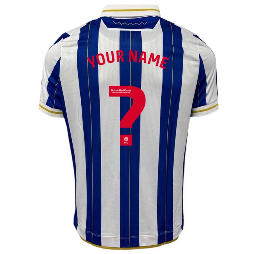Niño Camiseta Su Nombre #0 Azul Blanco 1ª Equipación 2023/24 La Camisa México