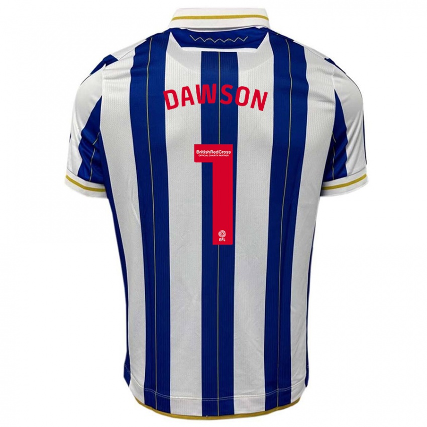 Niño Camiseta Cameron Dawson #1 Azul Blanco 1ª Equipación 2023/24 La Camisa México