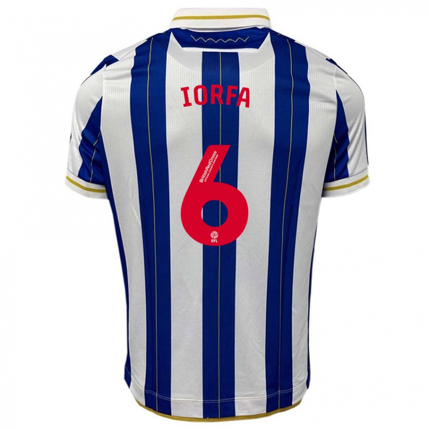 Niño Camiseta Dominic Iorfa #6 Azul Blanco 1ª Equipación 2023/24 La Camisa México