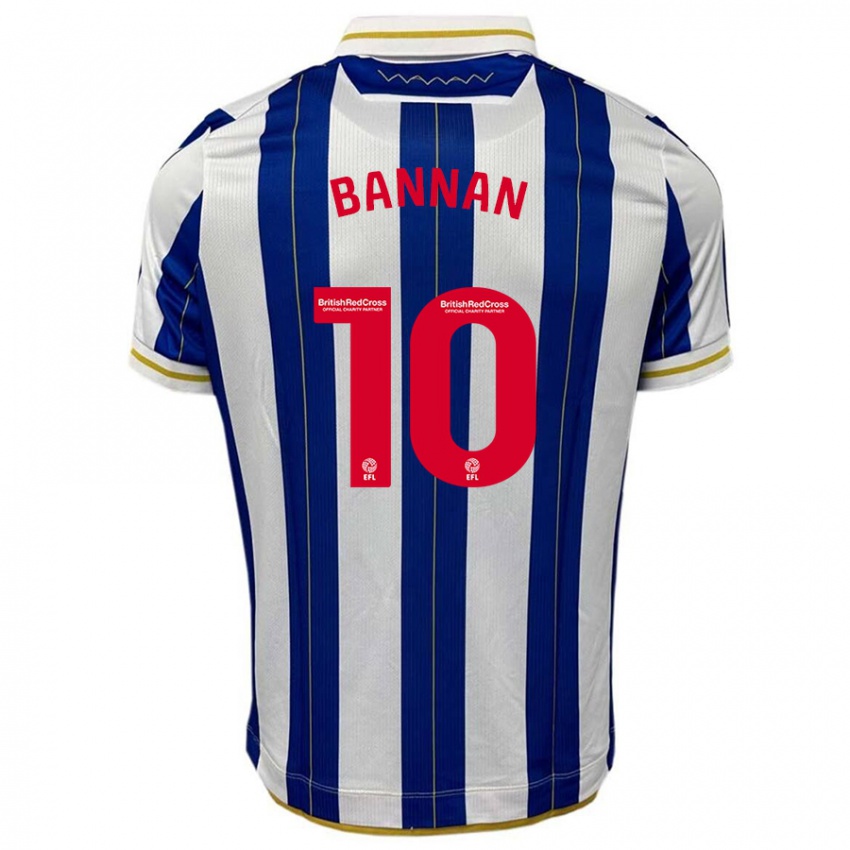 Niño Camiseta Barry Bannan #10 Azul Blanco 1ª Equipación 2023/24 La Camisa México