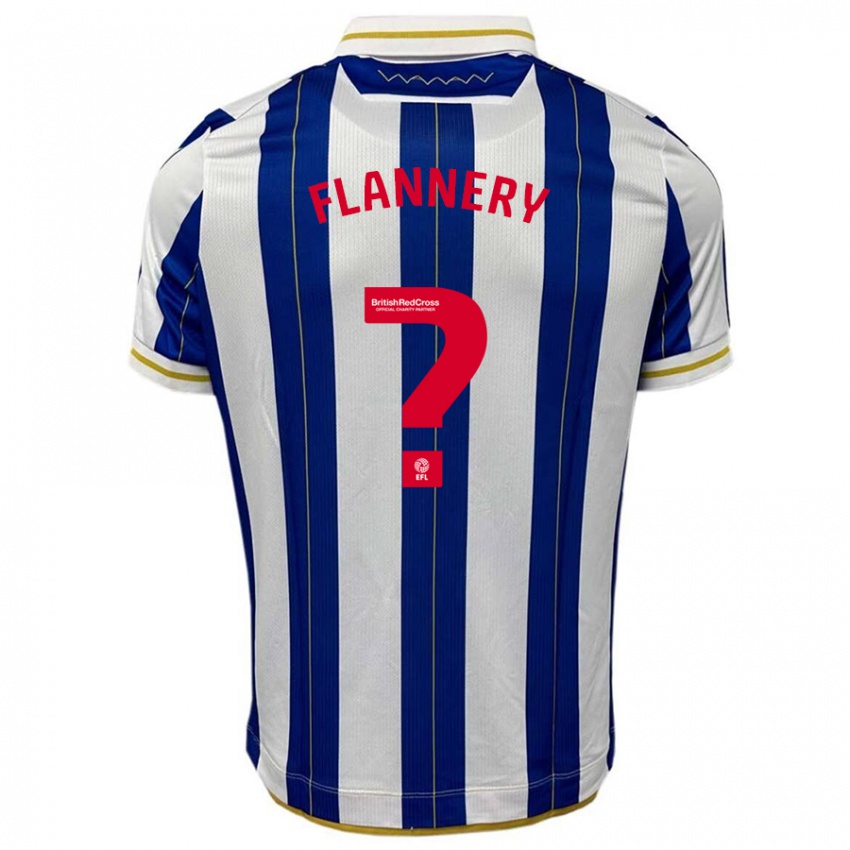 Niño Camiseta Cian Flannery #0 Azul Blanco 1ª Equipación 2023/24 La Camisa México