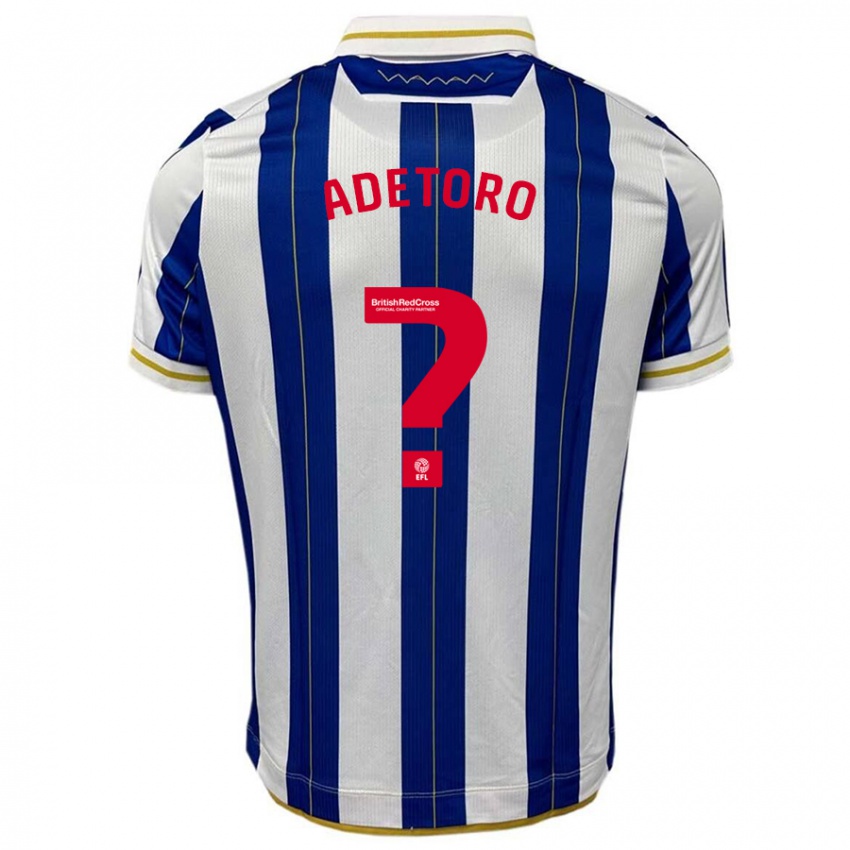 Niño Camiseta Adam Adetoro #0 Azul Blanco 1ª Equipación 2023/24 La Camisa México