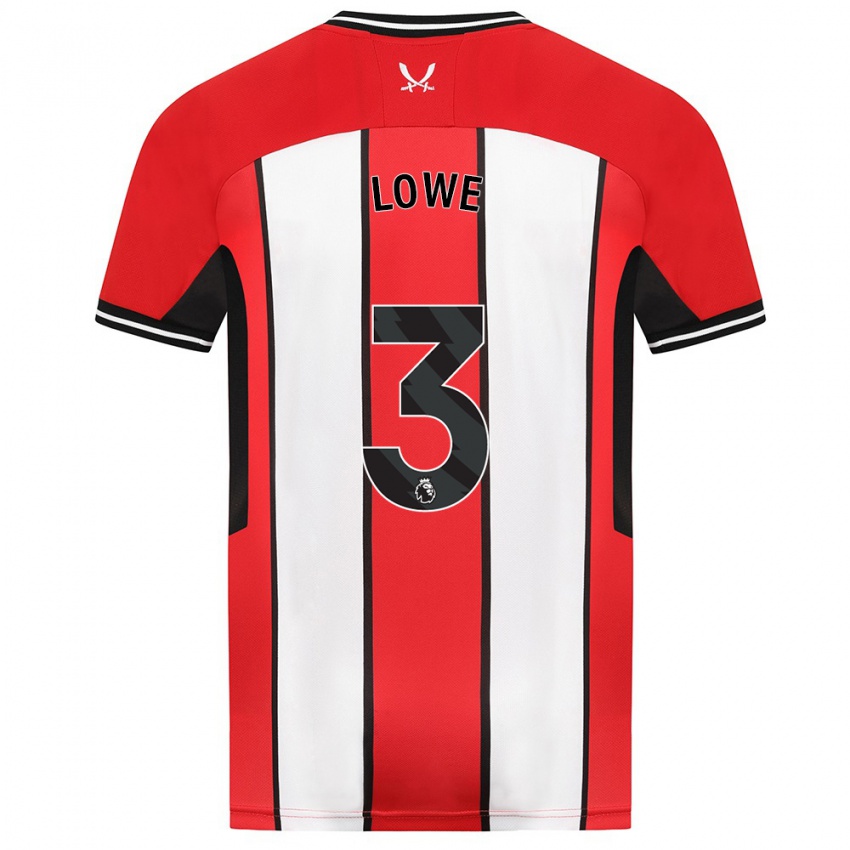 Niño Camiseta Max Lowe #3 Rojo 1ª Equipación 2023/24 La Camisa México