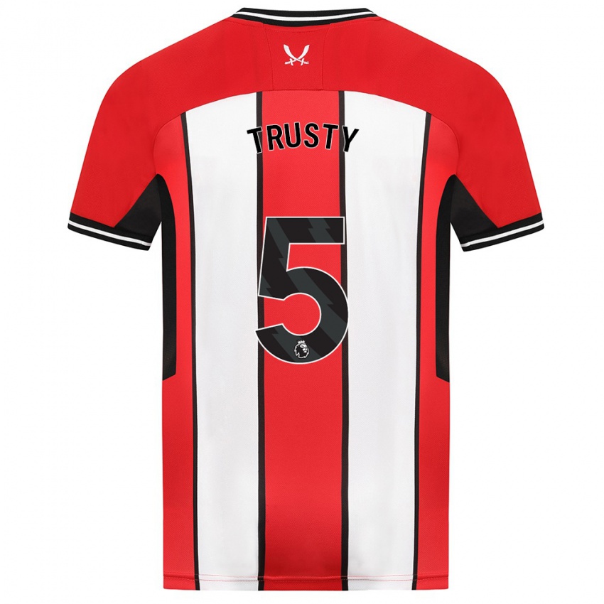 Niño Camiseta Auston Trusty #5 Rojo 1ª Equipación 2023/24 La Camisa México