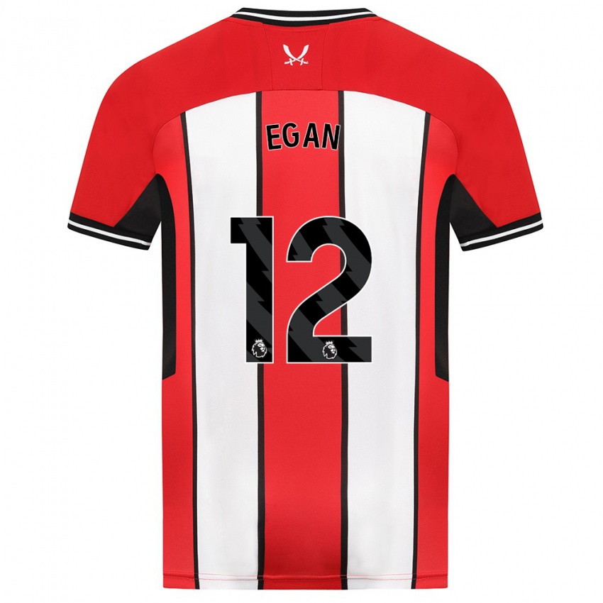 Niño Camiseta John Egan #12 Rojo 1ª Equipación 2023/24 La Camisa México