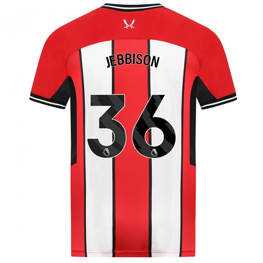 Niño Camiseta Daniel Jebbison #36 Rojo 1ª Equipación 2023/24 La Camisa México