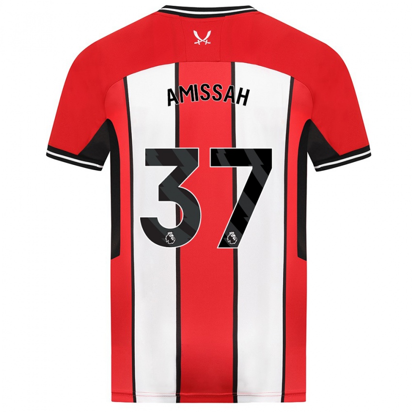 Niño Camiseta Jordan Amissah #37 Rojo 1ª Equipación 2023/24 La Camisa México