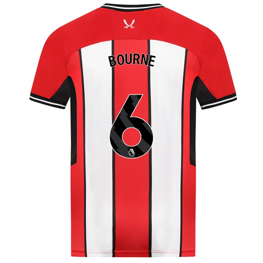 Niño Camiseta Tara Bourne #6 Rojo 1ª Equipación 2023/24 La Camisa México