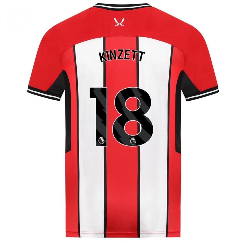 Niño Camiseta Ella Kinzett #18 Rojo 1ª Equipación 2023/24 La Camisa México