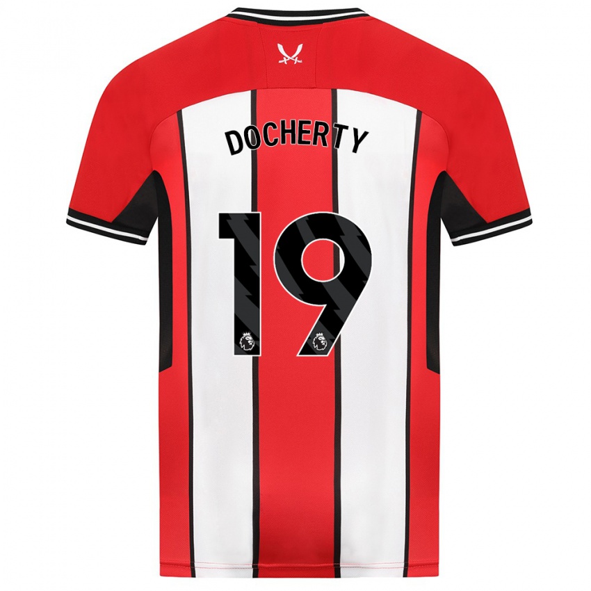 Niño Camiseta Charley Docherty #19 Rojo 1ª Equipación 2023/24 La Camisa México