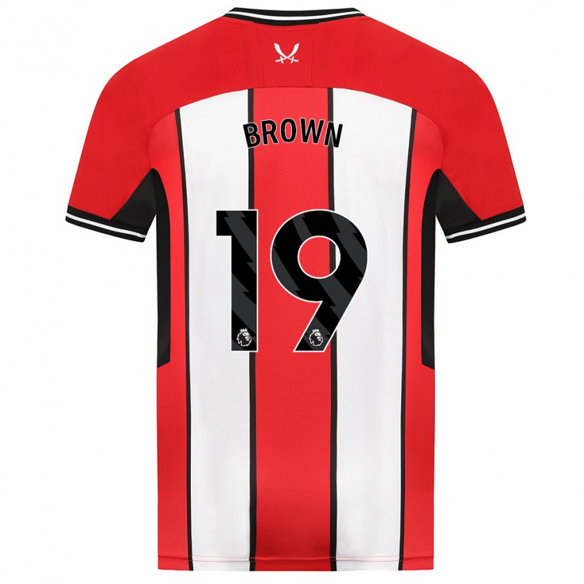 Niño Camiseta Alanta Brown #19 Rojo 1ª Equipación 2023/24 La Camisa México