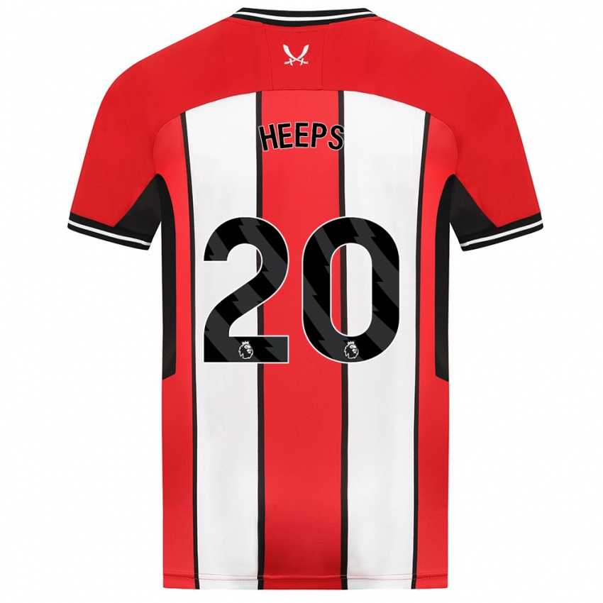 Niño Camiseta Eleanor Heeps #20 Rojo 1ª Equipación 2023/24 La Camisa México