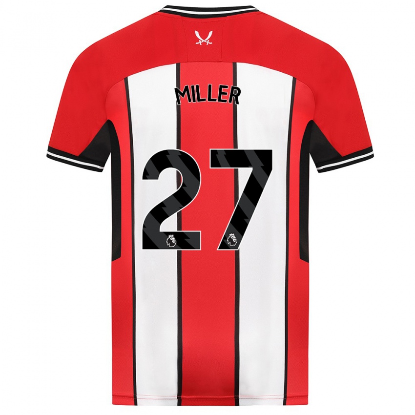 Niño Camiseta Lara Miller #27 Rojo 1ª Equipación 2023/24 La Camisa México