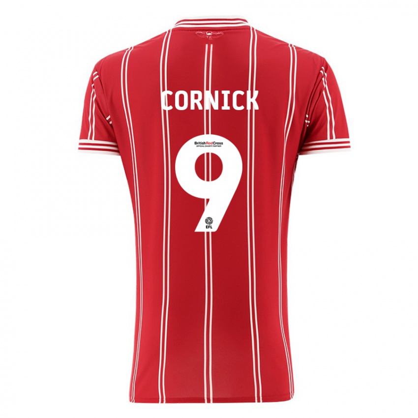 Niño Camiseta Harry Cornick #9 Rojo 1ª Equipación 2023/24 La Camisa México