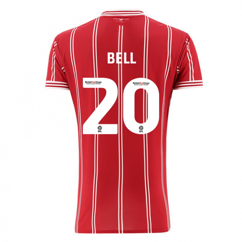 Niño Camiseta Sam Bell #20 Rojo 1ª Equipación 2023/24 La Camisa México