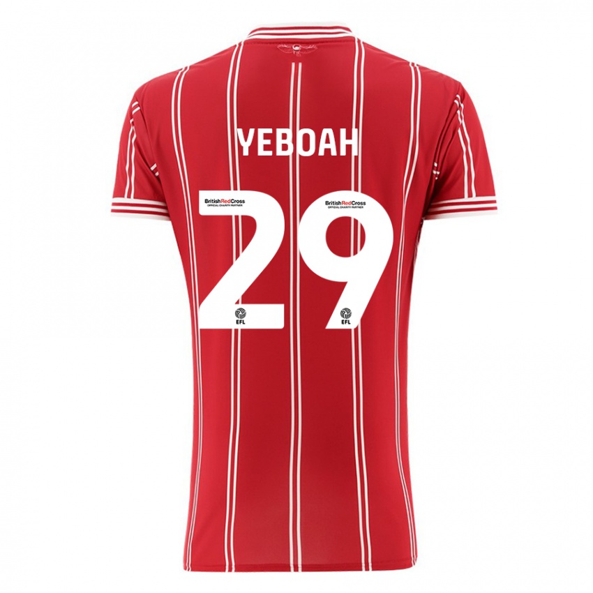 Niño Camiseta Ephraim Yeboah #29 Rojo 1ª Equipación 2023/24 La Camisa México