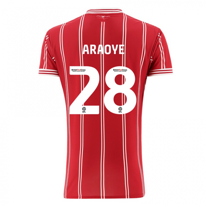 Niño Camiseta Raphael Araoye #28 Rojo 1ª Equipación 2023/24 La Camisa México