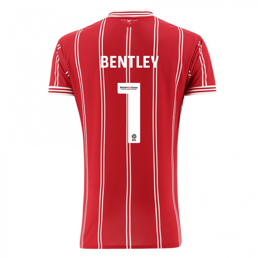 Niño Camiseta Fran Bentley #1 Rojo 1ª Equipación 2023/24 La Camisa México