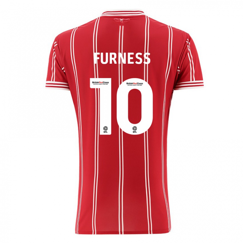 Niño Camiseta Rachel Furness #10 Rojo 1ª Equipación 2023/24 La Camisa México