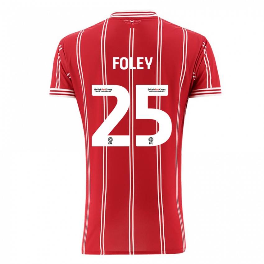 Niño Camiseta Erin Foley #25 Rojo 1ª Equipación 2023/24 La Camisa México