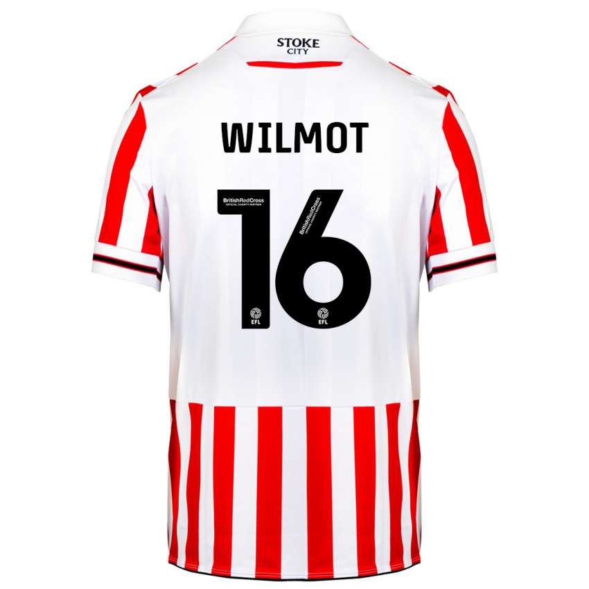 Niño Camiseta Ben Wilmot #16 Rojo Blanco 1ª Equipación 2023/24 La Camisa México