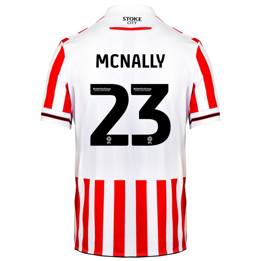 Niño Camiseta Luke Mcnally #23 Rojo Blanco 1ª Equipación 2023/24 La Camisa México
