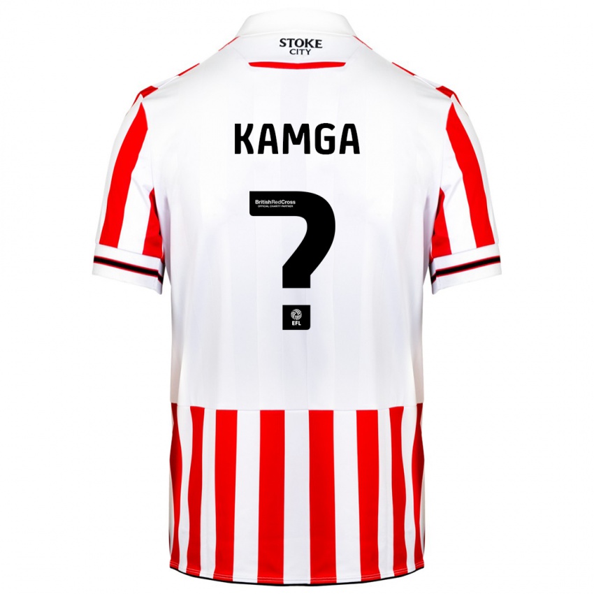 Niño Camiseta Ian Kamga #0 Rojo Blanco 1ª Equipación 2023/24 La Camisa México