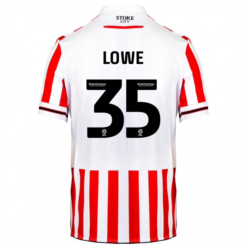 Niño Camiseta Nathan Lowe #35 Rojo Blanco 1ª Equipación 2023/24 La Camisa México