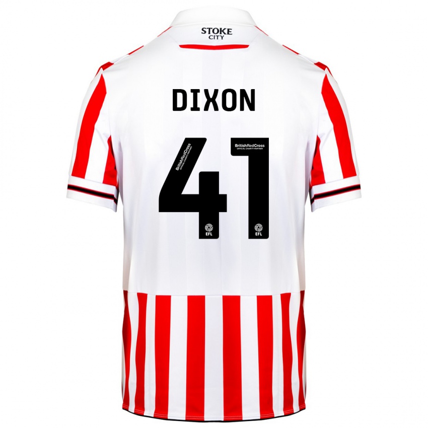 Niño Camiseta Jaden Dixon #41 Rojo Blanco 1ª Equipación 2023/24 La Camisa México