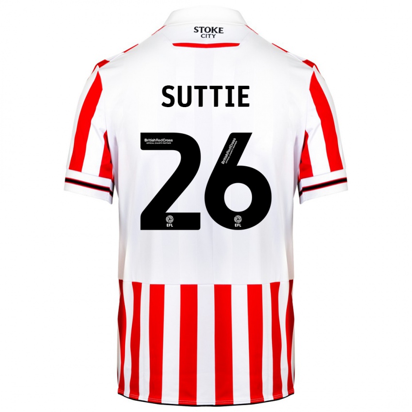 Niño Camiseta Arabella Suttie #26 Rojo Blanco 1ª Equipación 2023/24 La Camisa México