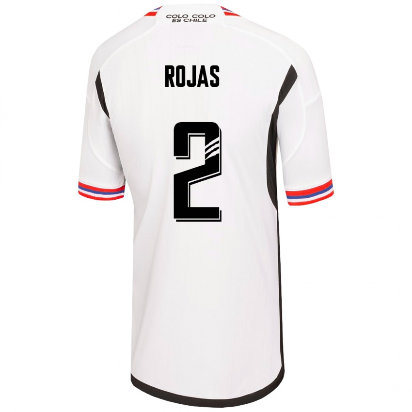 Niño Camiseta Jeyson Rojas #2 Blanco 1ª Equipación 2023/24 La Camisa México