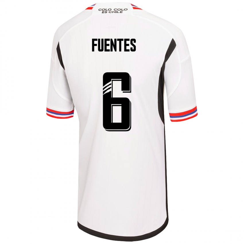 Niño Camiseta César Fuentes #6 Blanco 1ª Equipación 2023/24 La Camisa México