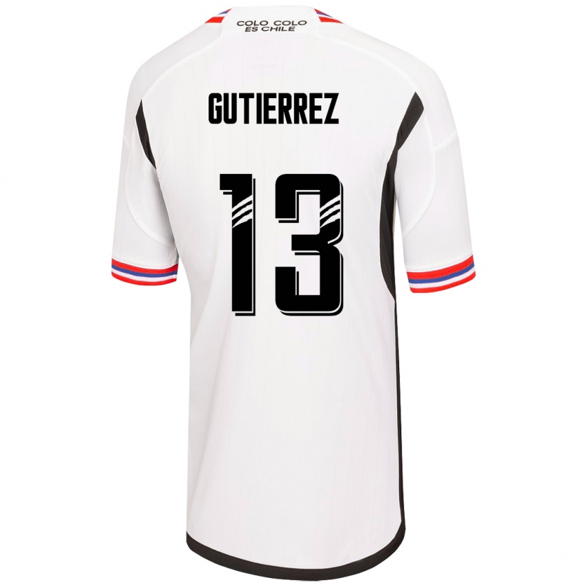 Niño Camiseta Bruno Gutiérrez #13 Blanco 1ª Equipación 2023/24 La Camisa México