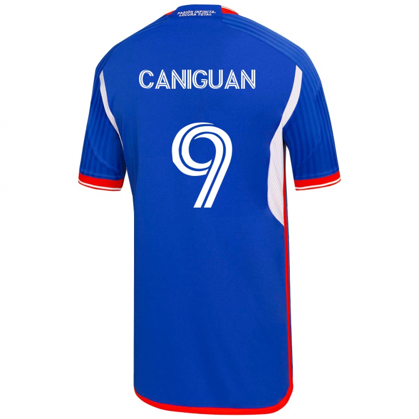 Niño Camiseta Franchesca Caniguán #9 Azul 1ª Equipación 2023/24 La Camisa México
