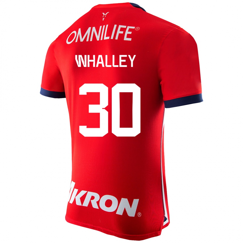 Niño Camiseta Óscar Whalley #30 Rojo 1ª Equipación 2023/24 La Camisa México