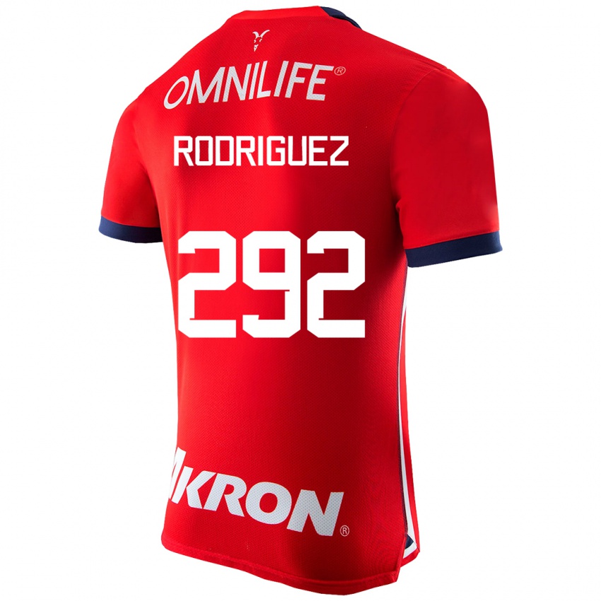 Niño Camiseta Emiliano Rodríguez #292 Rojo 1ª Equipación 2023/24 La Camisa México