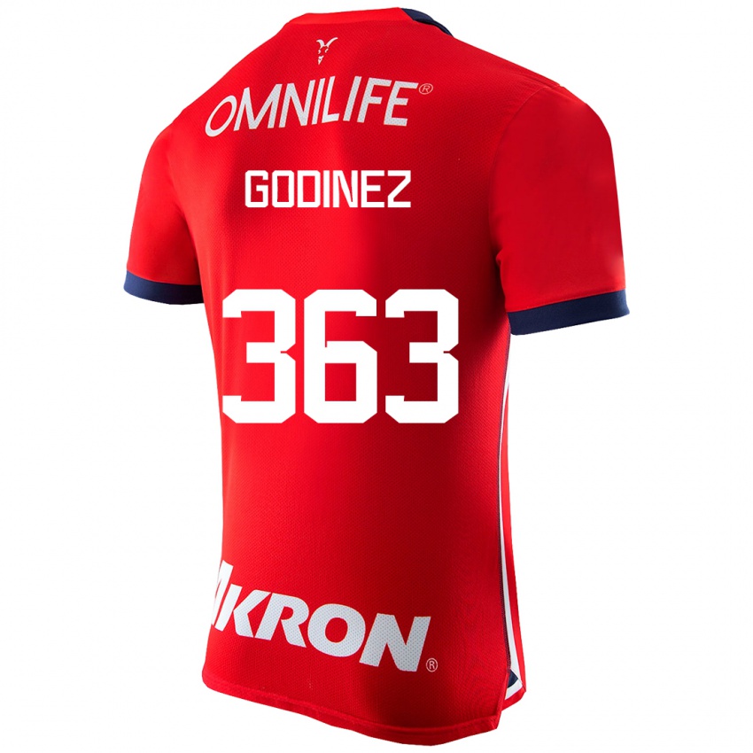 Niño Camiseta André Godinez #363 Rojo 1ª Equipación 2023/24 La Camisa México